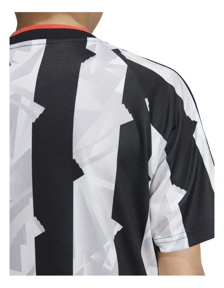 Tiro T-shirt in Black/Chalk White image 2