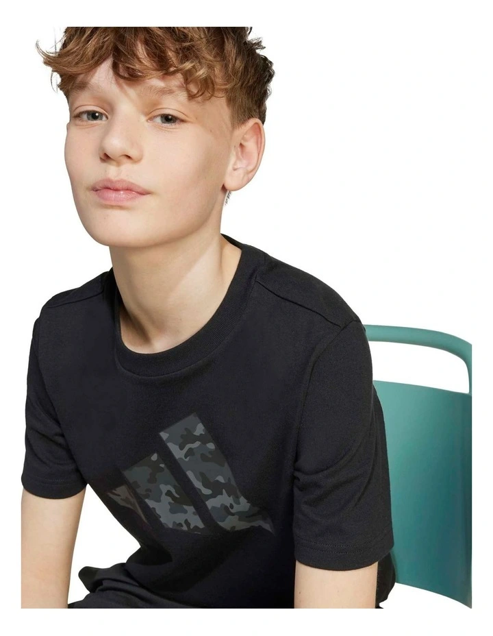 Camo Graphic Tee in Black image 5