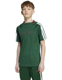 House of Tiro Tee in Dark Green/White
