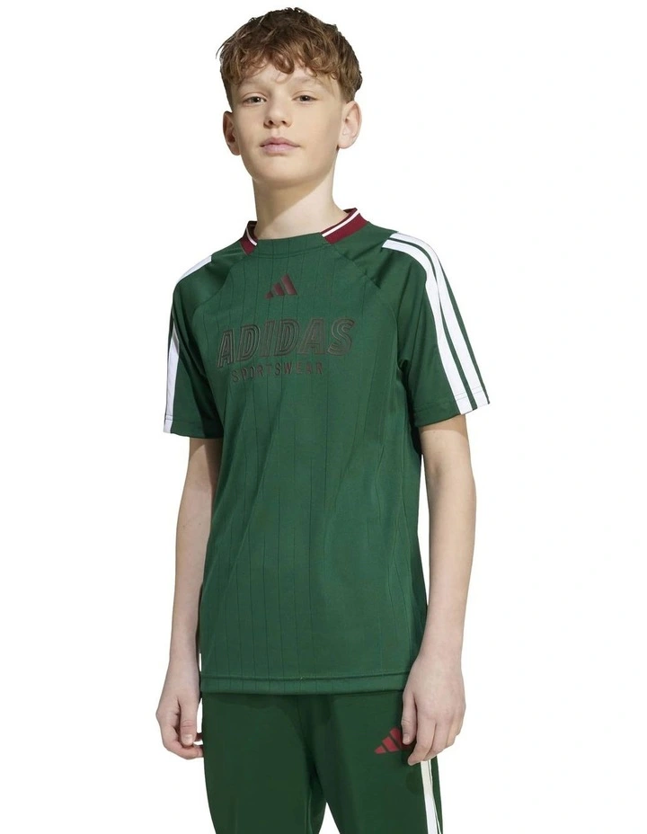 House of Tiro Tee in Dark Green/White image 1