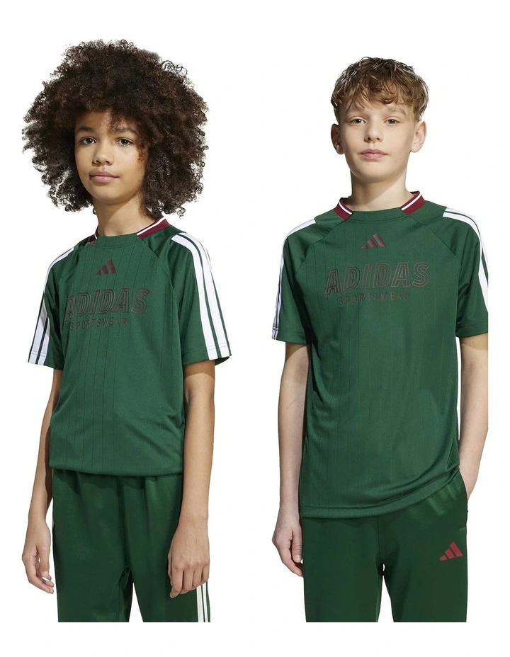 House of Tiro Tee in Dark Green/White image 6