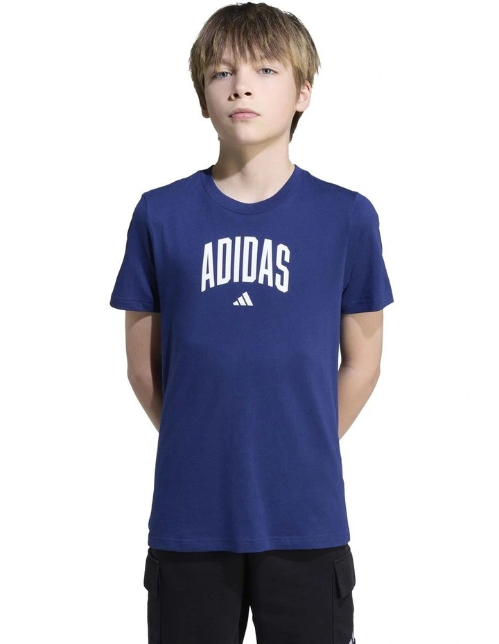 Collegiate Graphic T-shirt in Blue image 1