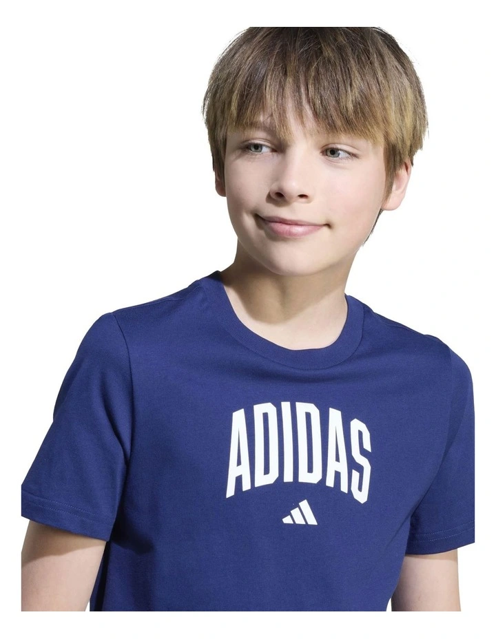 Collegiate Graphic T-shirt in Blue image 5