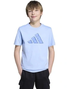 Graffiti Graphic T-shirt in Blue