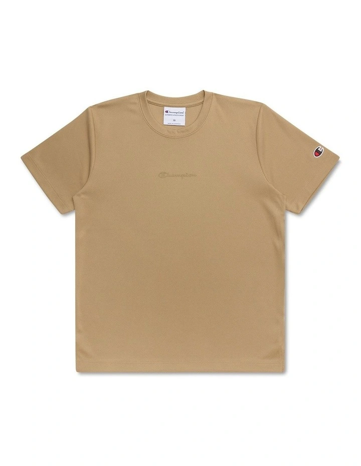 Mesh Performance Tee in Brown image 1
