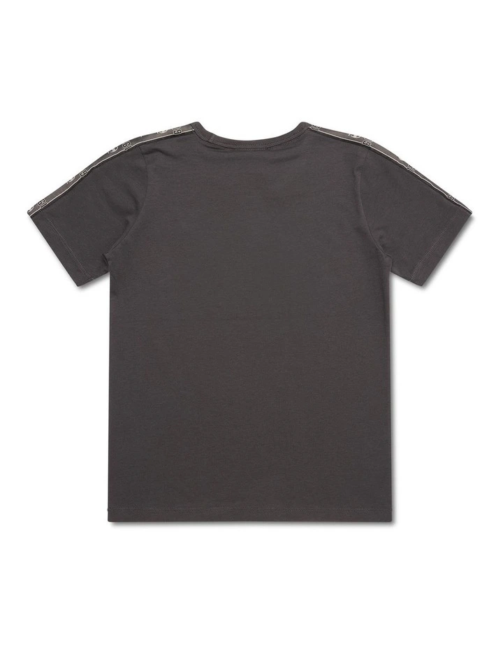 Lux Taping Tee in Black image 2
