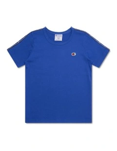 Lux Taping Tee in Blue