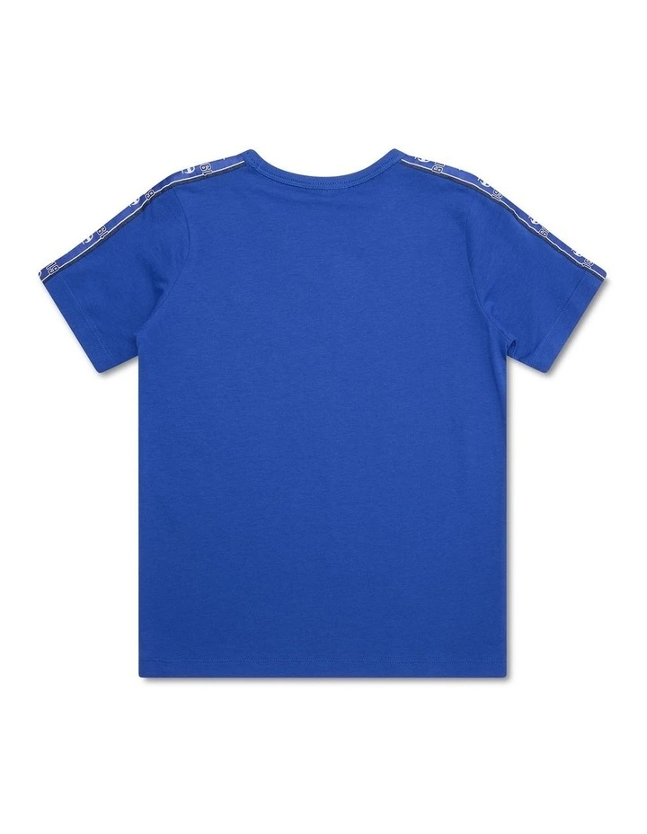 Lux Taping Tee in Blue image 2
