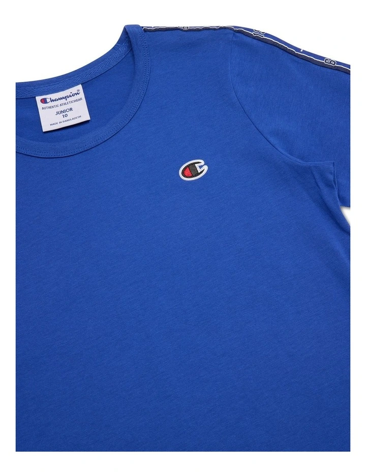 Lux Taping Tee in Blue image 3
