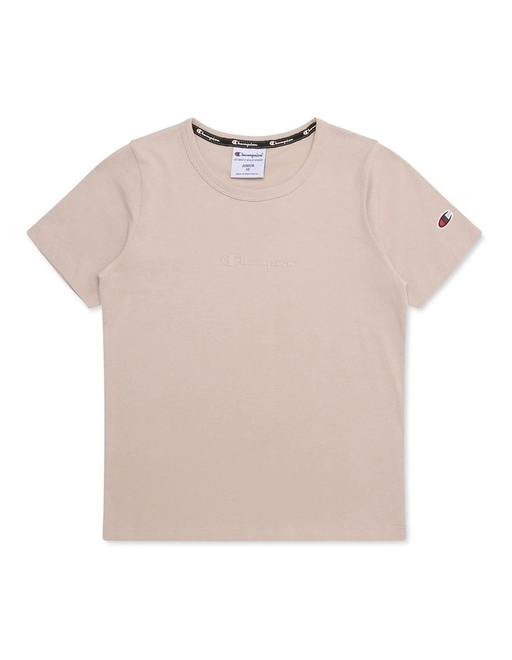 Tonal Script Tee in Grey image 1