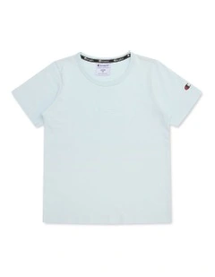 Tonal Script Tee in Blue