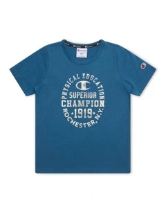 Graphic Shop Tee in Blue