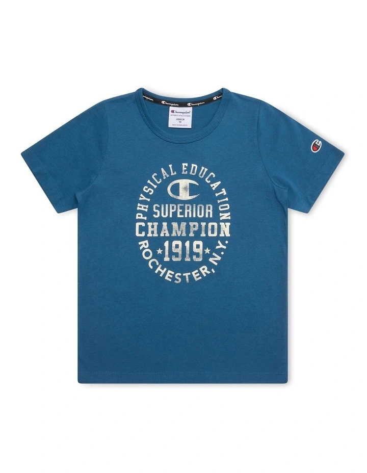 Graphic Shop Tee in Blue image 1