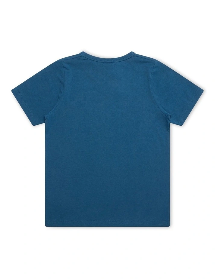 Graphic Shop Tee in Blue image 2