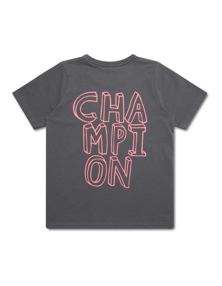 Graphic Shop Tee in Blue image 2