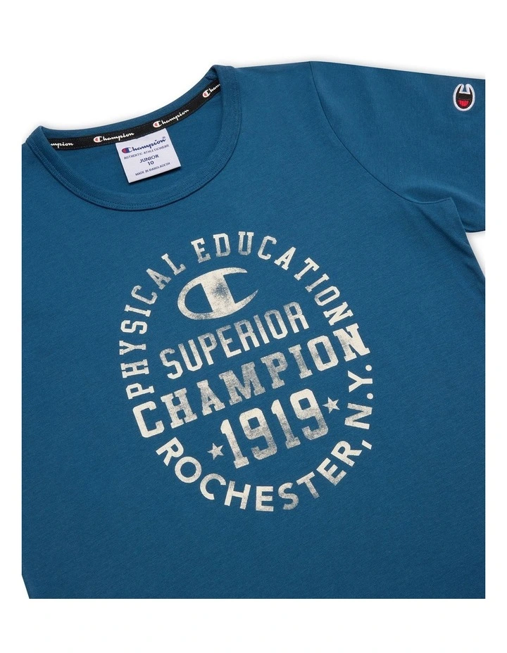 Graphic Shop Tee in Blue image 3