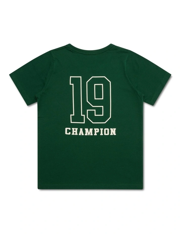 Graphic Shop Tee in Green image 2