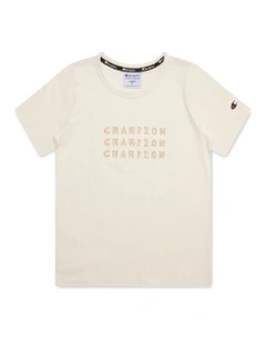 Graphic Shop Tee in Cream