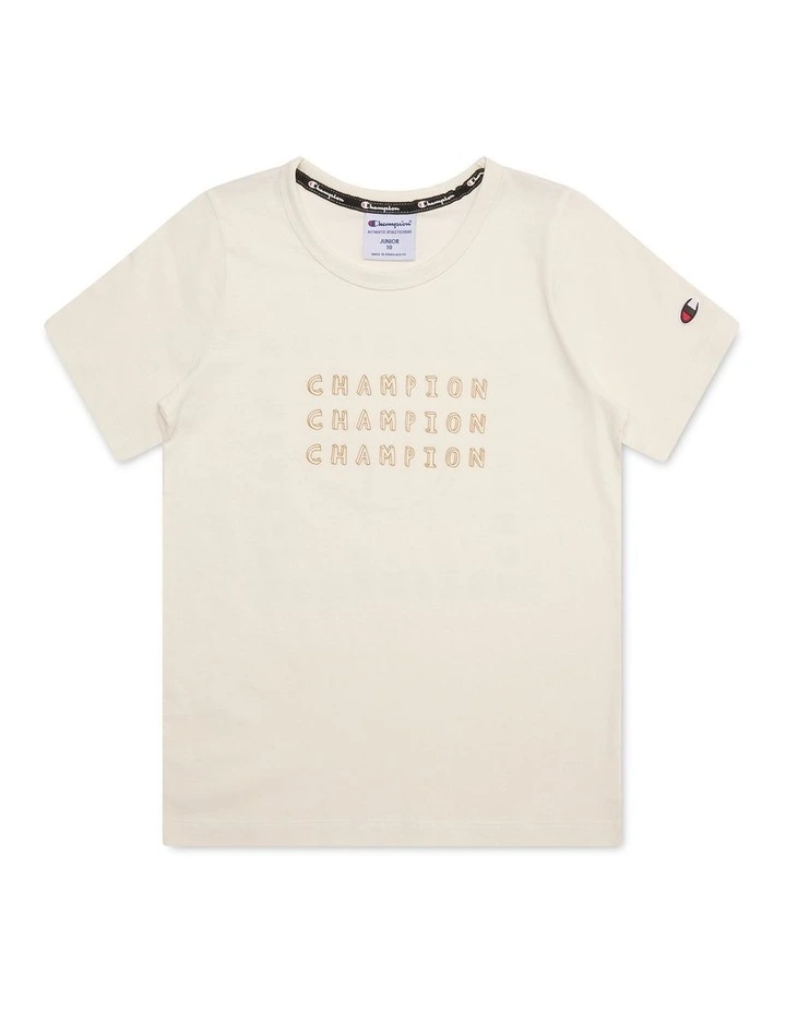 Graphic Shop Tee in Cream image 1