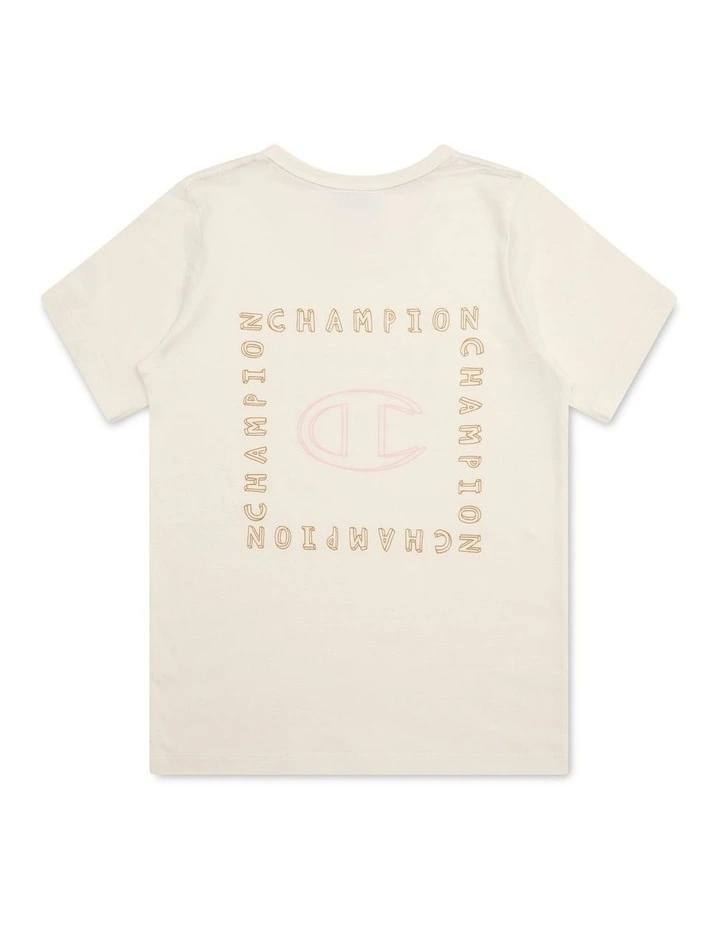 Graphic Shop Tee in Cream image 2