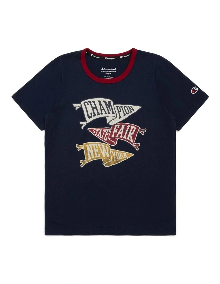 State Fair Ringer Tee in Navy image 1