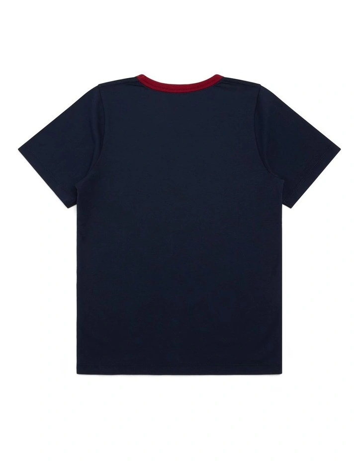 State Fair Ringer Tee in Navy image 2