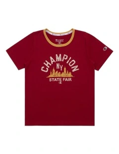 State Fair Ringer Tee in Red