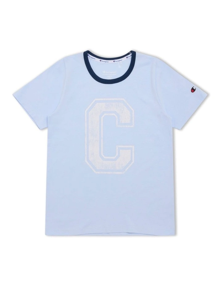 State Fair Graphic Ringer Tee in Blue image 1