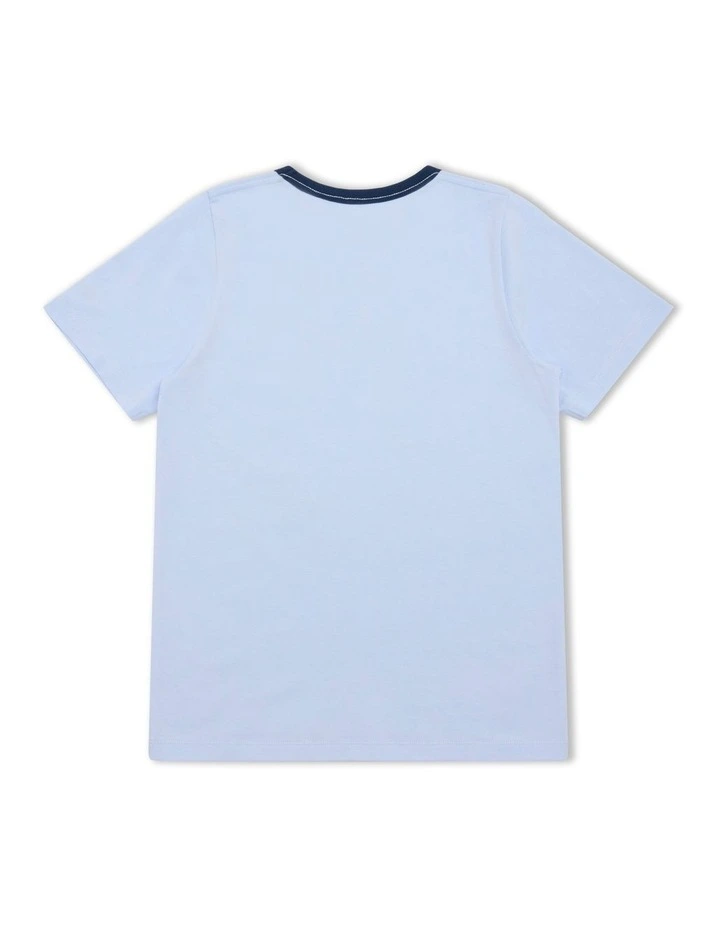 State Fair Graphic Ringer Tee in Blue image 2