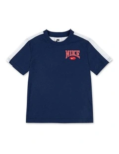Game Day Essentials Short Sleeve Knit Tee in Navy