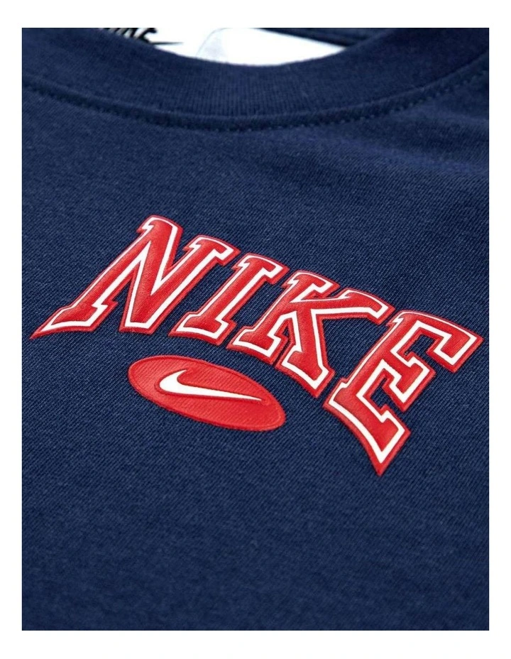 Game Day Essentials Short Sleeve Knit Tee in Navy image 3
