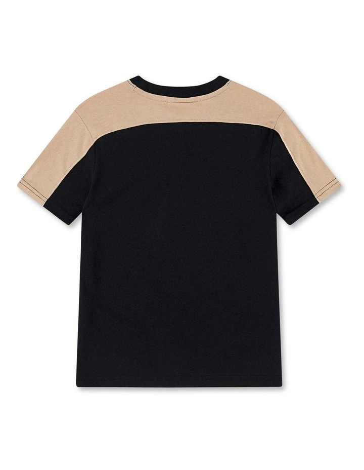 Game Day Essentials Short Sleeve Knit Tee in Black image 2