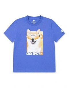 Stay Spicy Short Sleeve Tee in Blue