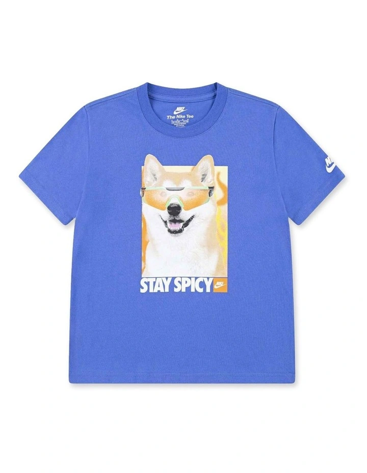 Stay Spicy Short Sleeve Tee in Blue image 1