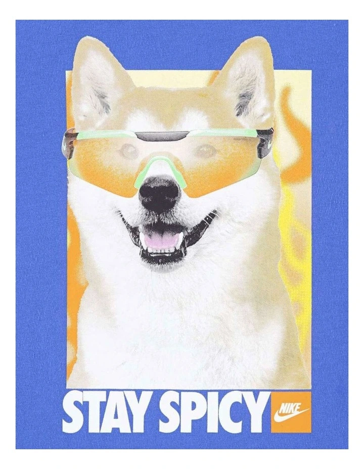 Stay Spicy Short Sleeve Tee in Blue image 3