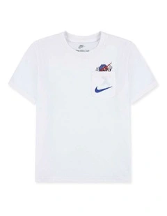 Peace Boxy Short Sleeve Tee in White