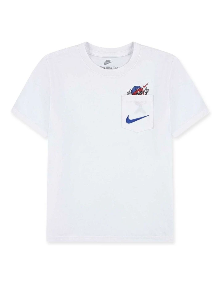 Peace Boxy Short Sleeve Tee in White image 1