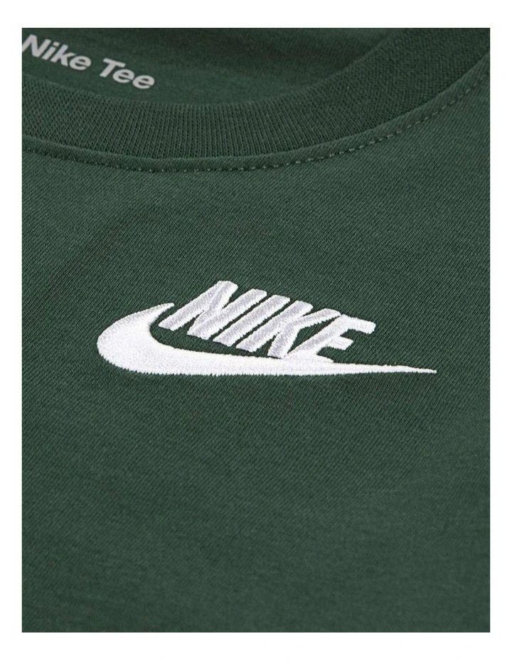 Sportswear Embroidered Futura Tee in Green image 3