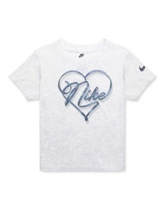 Swoosh On Pointe Graphic Tee in Grey