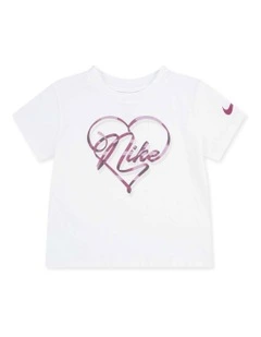 Swoosh On Pointe Graphic Tee In White