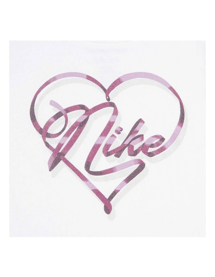 Swoosh On Pointe Graphic Tee In White image 3