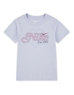 Varsity Prep Heart Tee in Grey