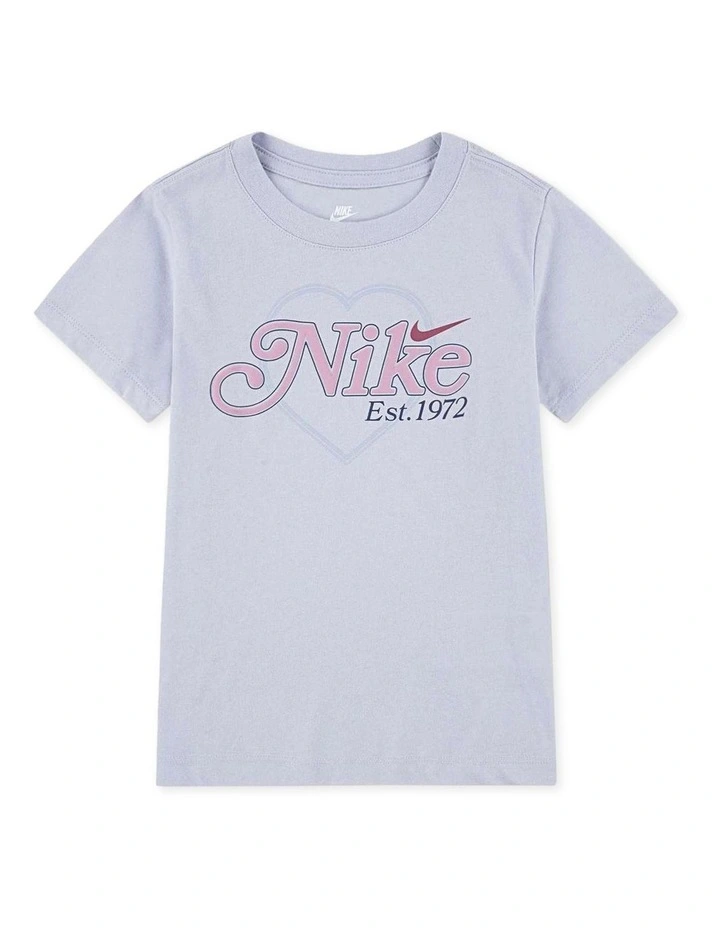 Varsity Prep Heart Tee in Grey image 1