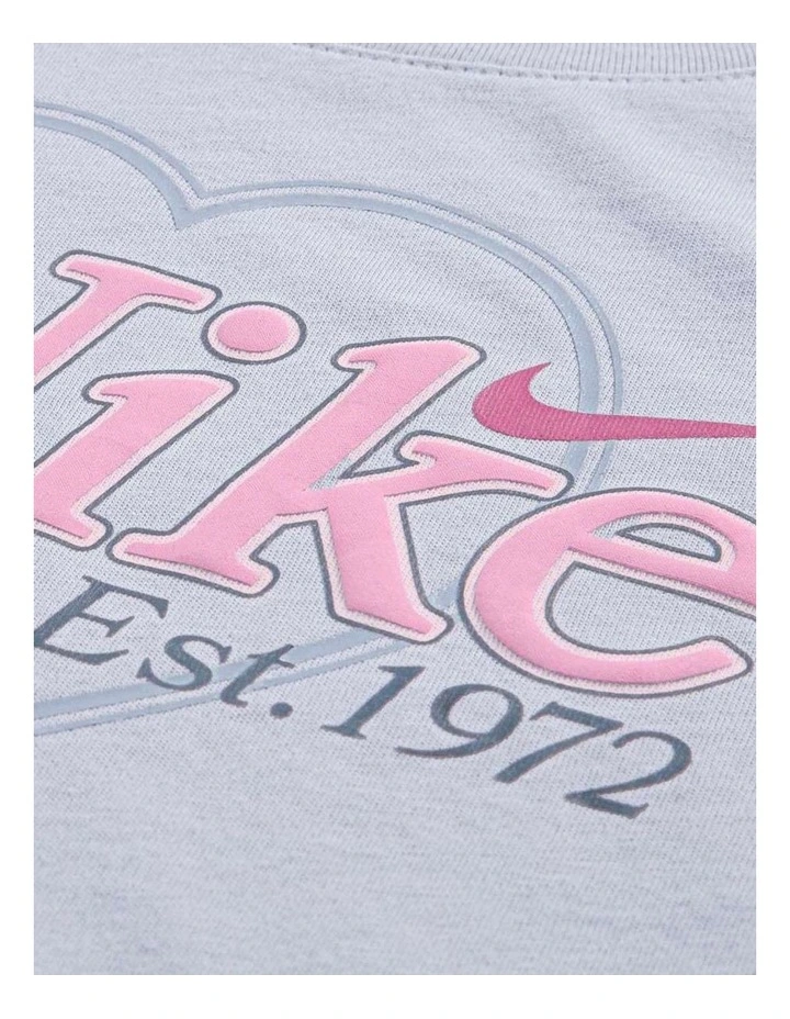 Varsity Prep Heart Tee in Grey image 3