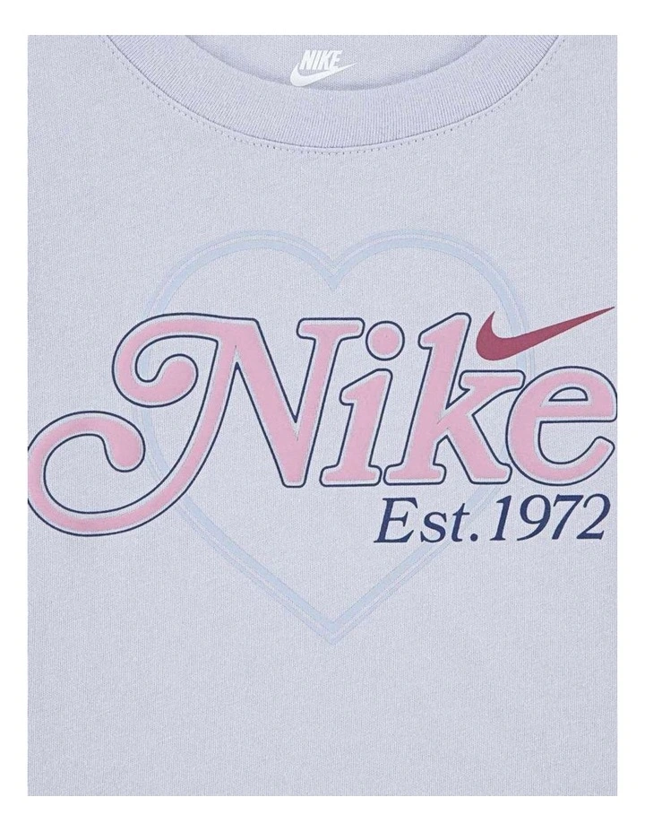 Varsity Prep Heart Tee in Grey image 4