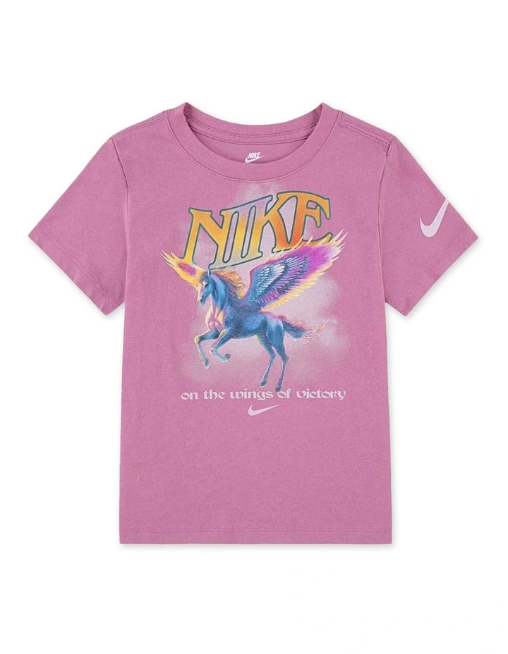 Pegasus Short Sleeve Tee in Pink image 1