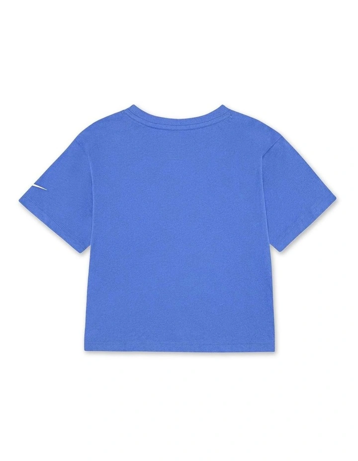 Essentials All Over Print Boxy Tee in Blue image 2
