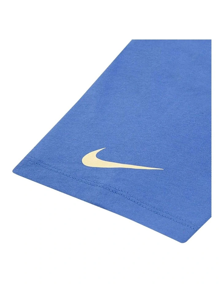 Essentials All Over Print Boxy Tee in Blue image 4
