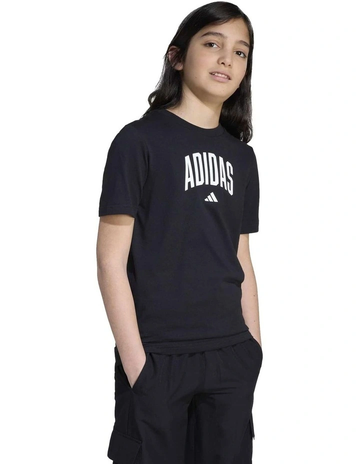 Collegiate Graphic T-shirt in Black image 1