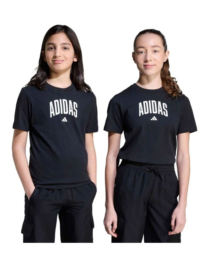 Collegiate Graphic T-shirt in Black image 6